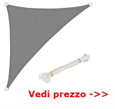 tenda parasole triangolare